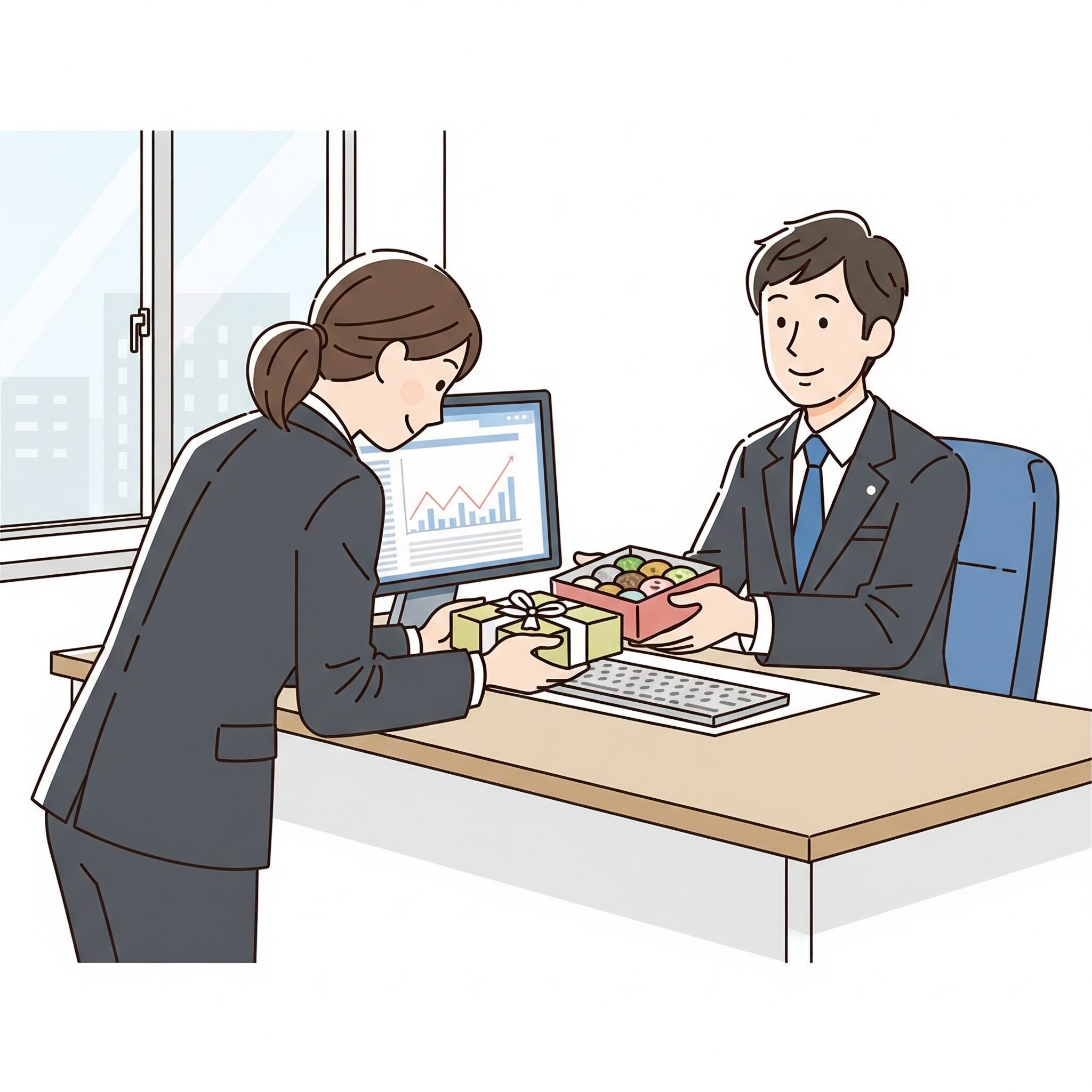 上司へのお土産美味しかった、への返事